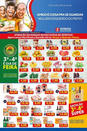 Folheto Shibata Supermercados - 18/07/2023 - 24/07/2023.