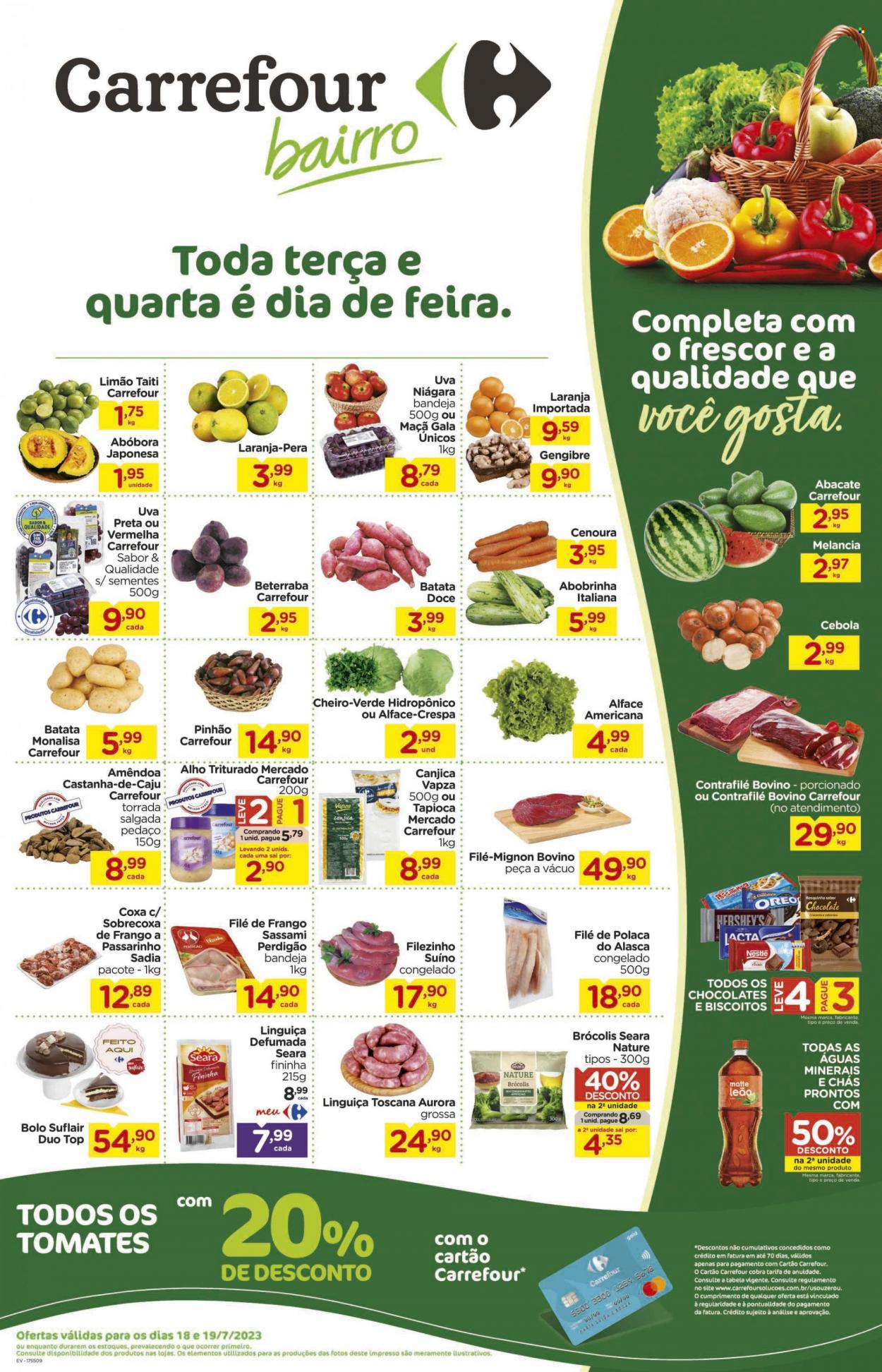 Folheto Carrefour Bairro - 18/07/2023 - 19/07/2023. Página 1