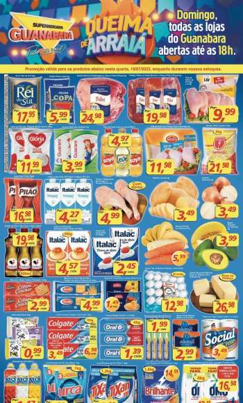 Folheto Supermercados Guanabara - 19/07/2023 - 19/07/2023.