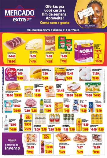 Folheto Mercado Extra - 21/07/2023 - 22/07/2023.