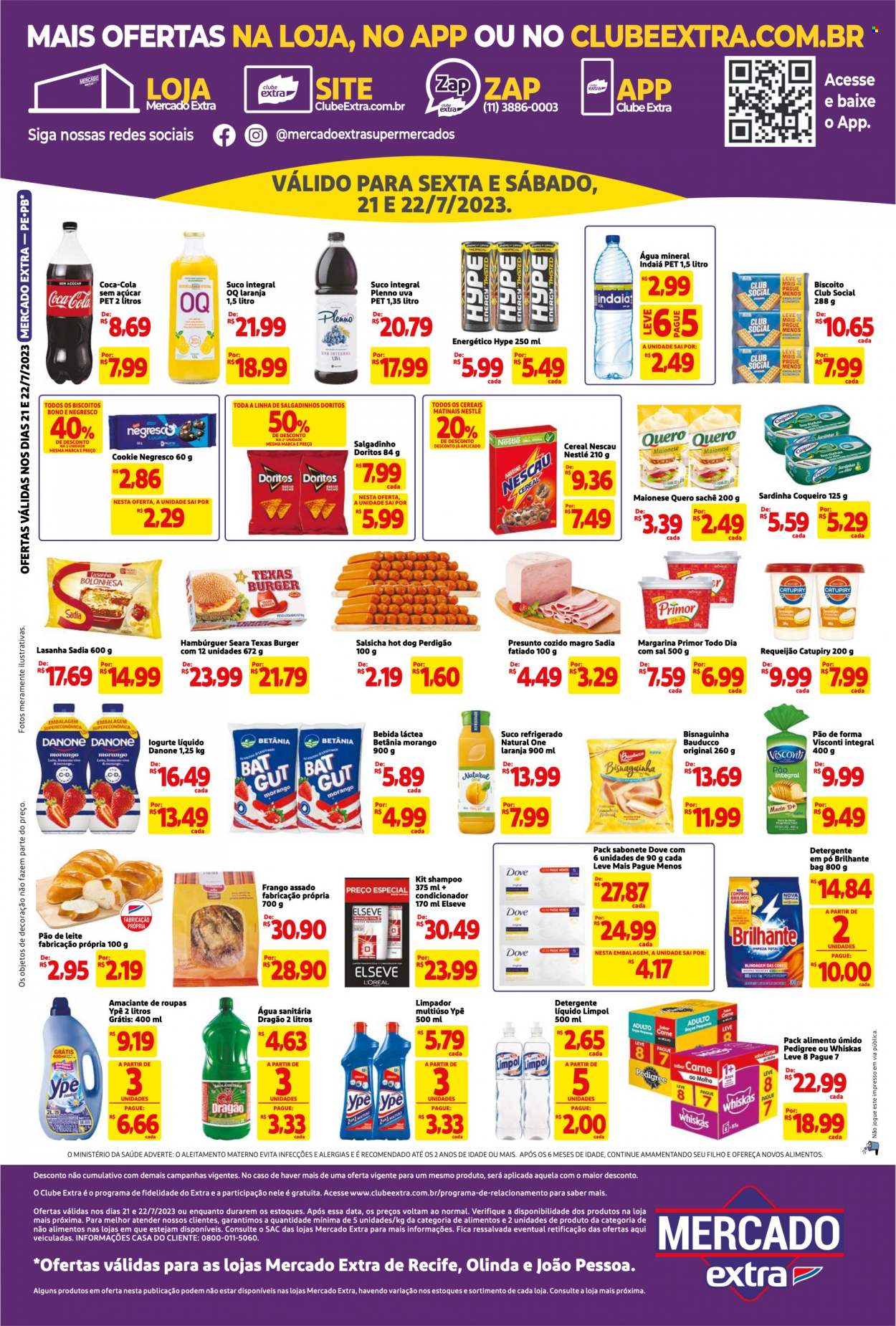 Folheto Mercado Extra - 21/07/2023 - 22/07/2023. Página 2
