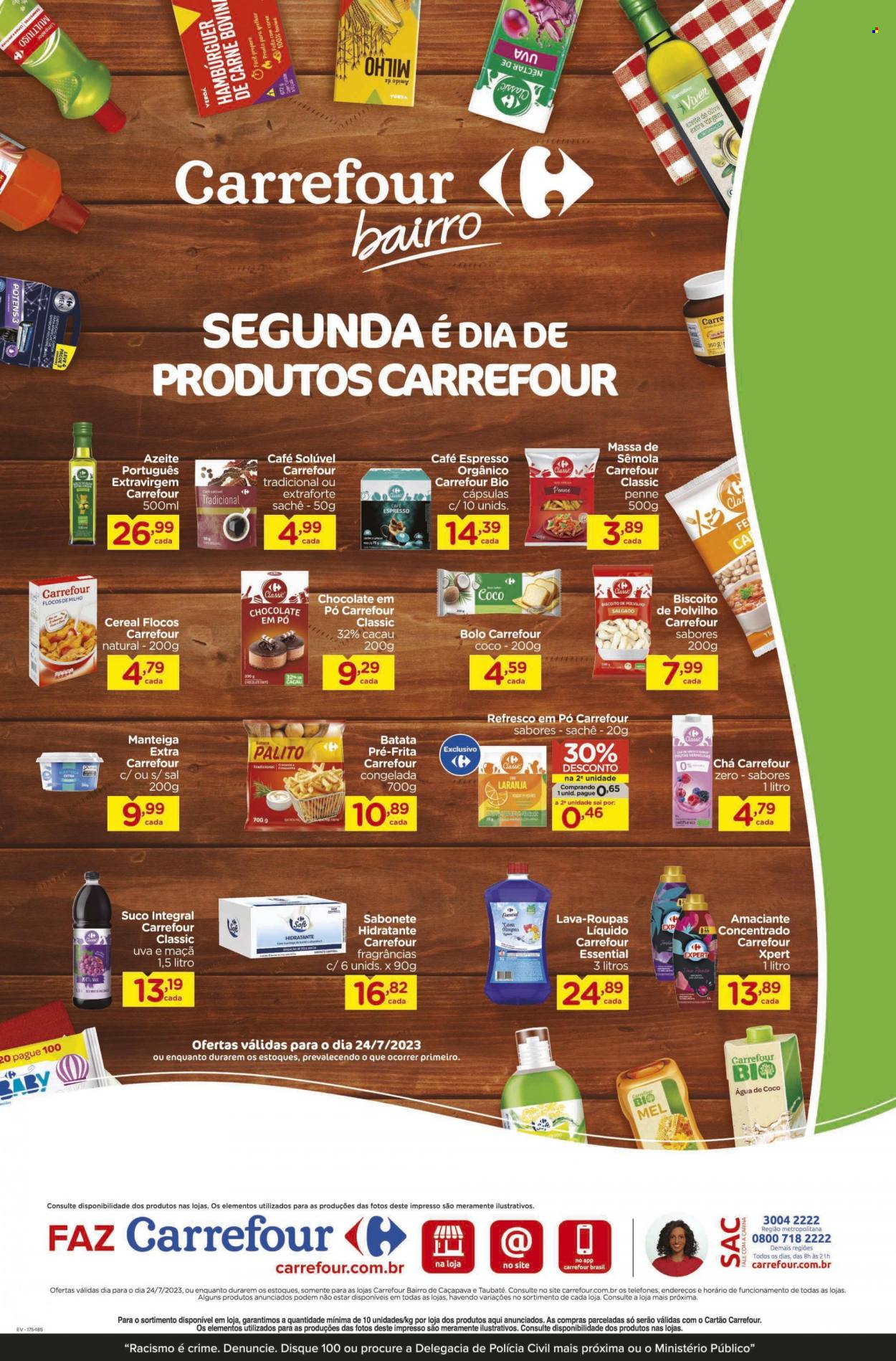 Folheto Carrefour Bairro - 24/07/2023 - 24/07/2023. Página 1