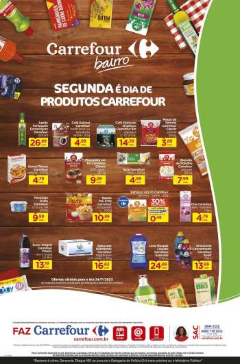 Folheto Carrefour Bairro - 24/07/2023 - 24/07/2023.