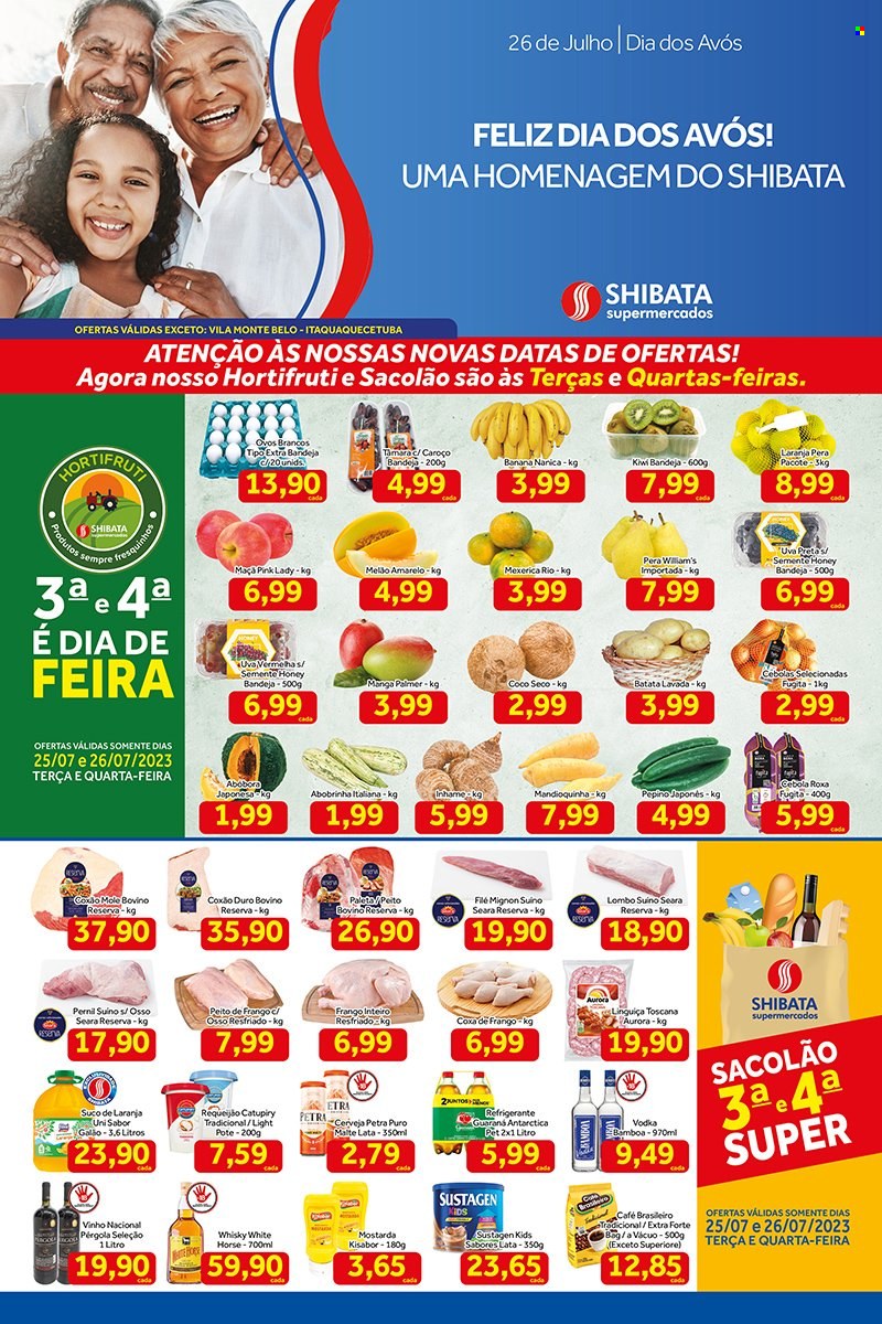 Folheto Shibata Supermercados - 25/07/2023 - 31/07/2023. Página 1