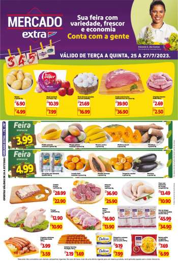 Folheto Mercado Extra - 25/07/2023 - 27/07/2023.