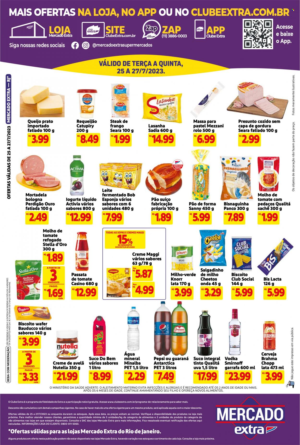 Folheto Mercado Extra - 25/07/2023 - 27/07/2023. Página 2