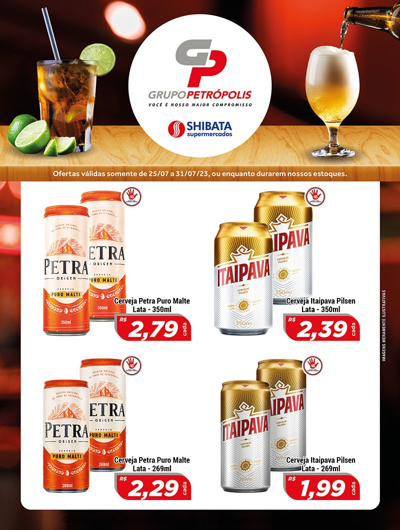 Folheto Shibata Supermercados - 25/07/2023 - 31/07/2023. Página 1