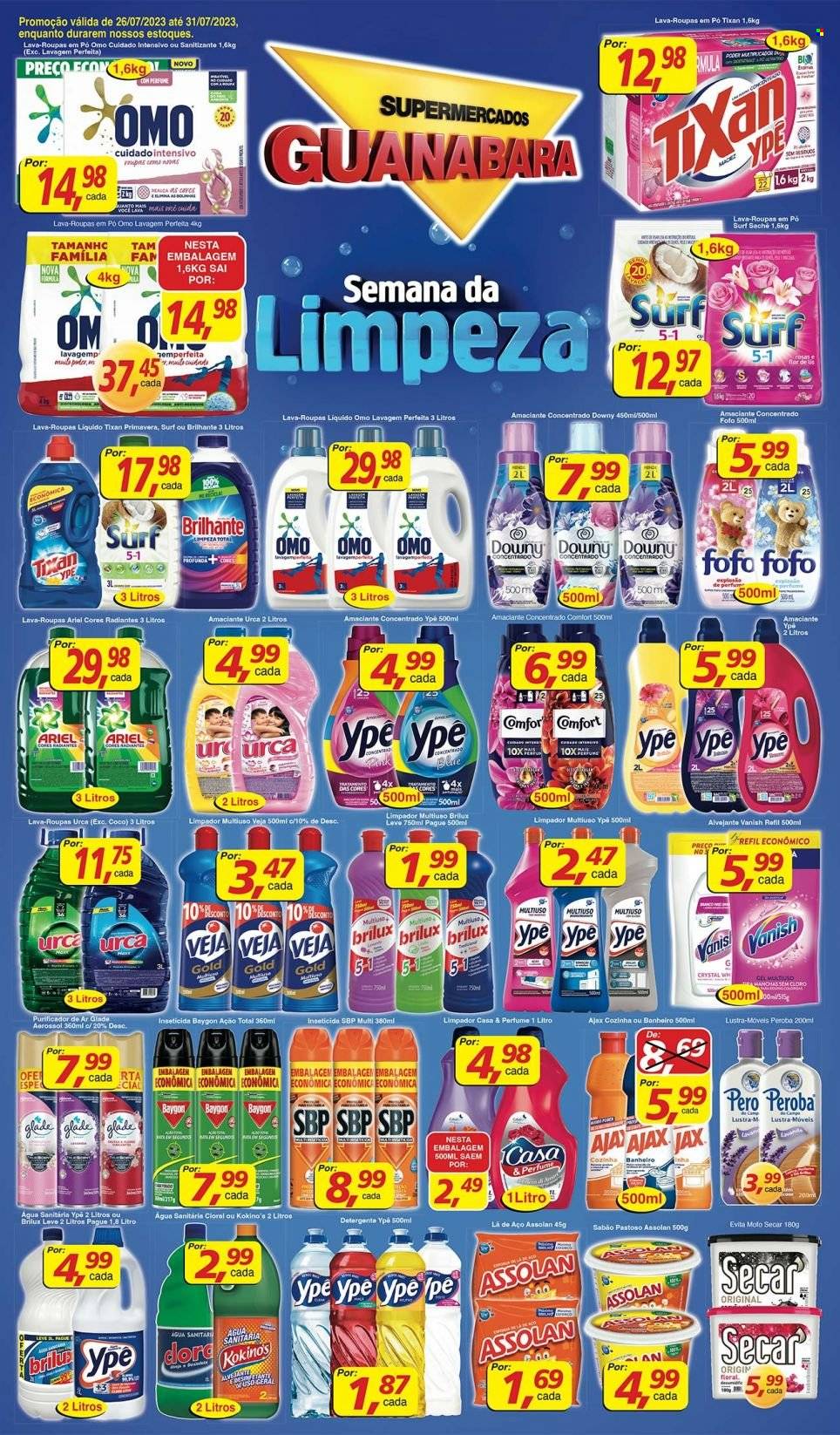Folheto Supermercados Guanabara - 26/07/2023 - 31/07/2023. Página 1
