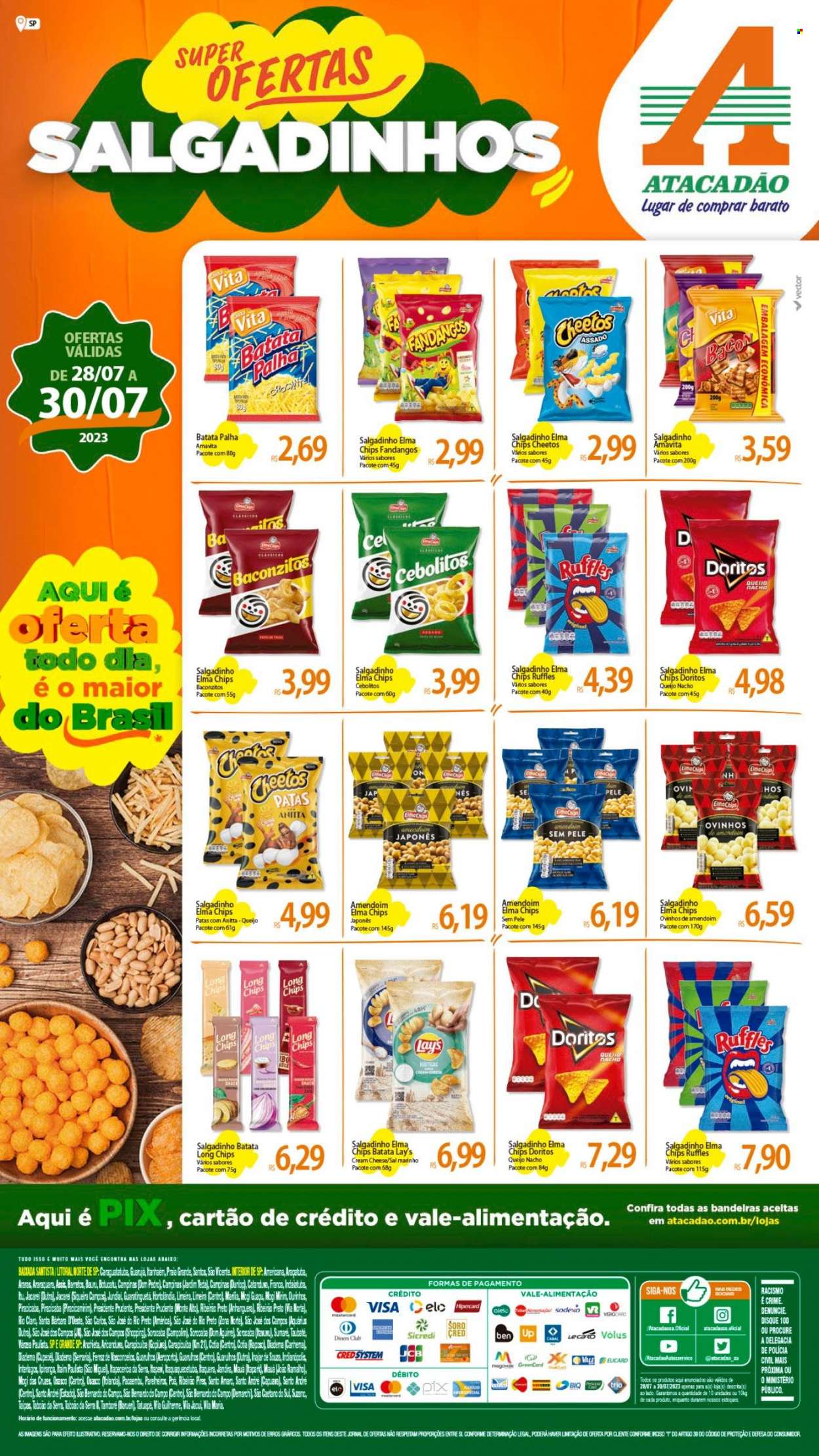 Folheto Atacadão - 28/07/2023 - 30/07/2023. Página 1