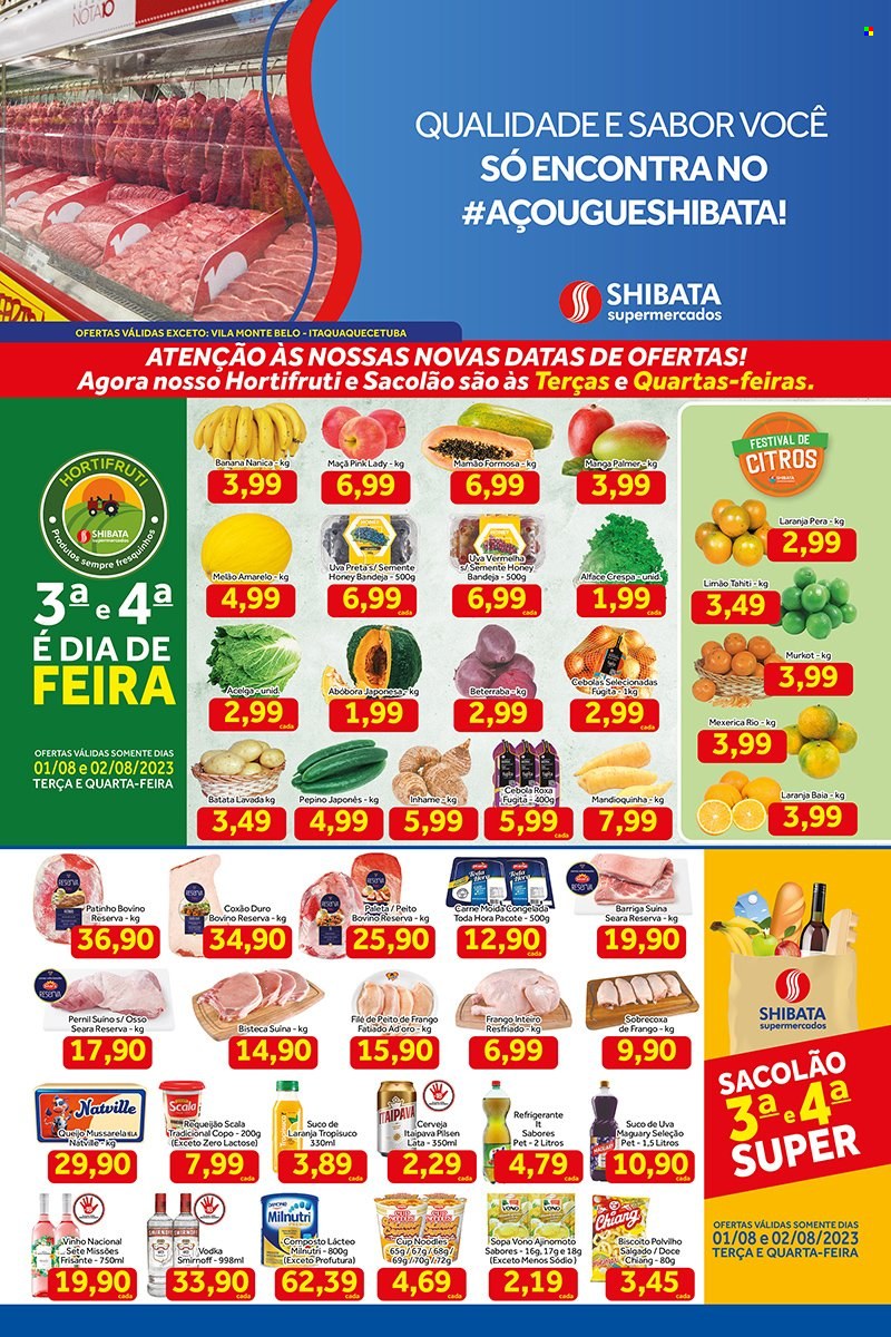 Folheto Shibata Supermercados - 01/08/2023 - 07/08/2023. Página 1