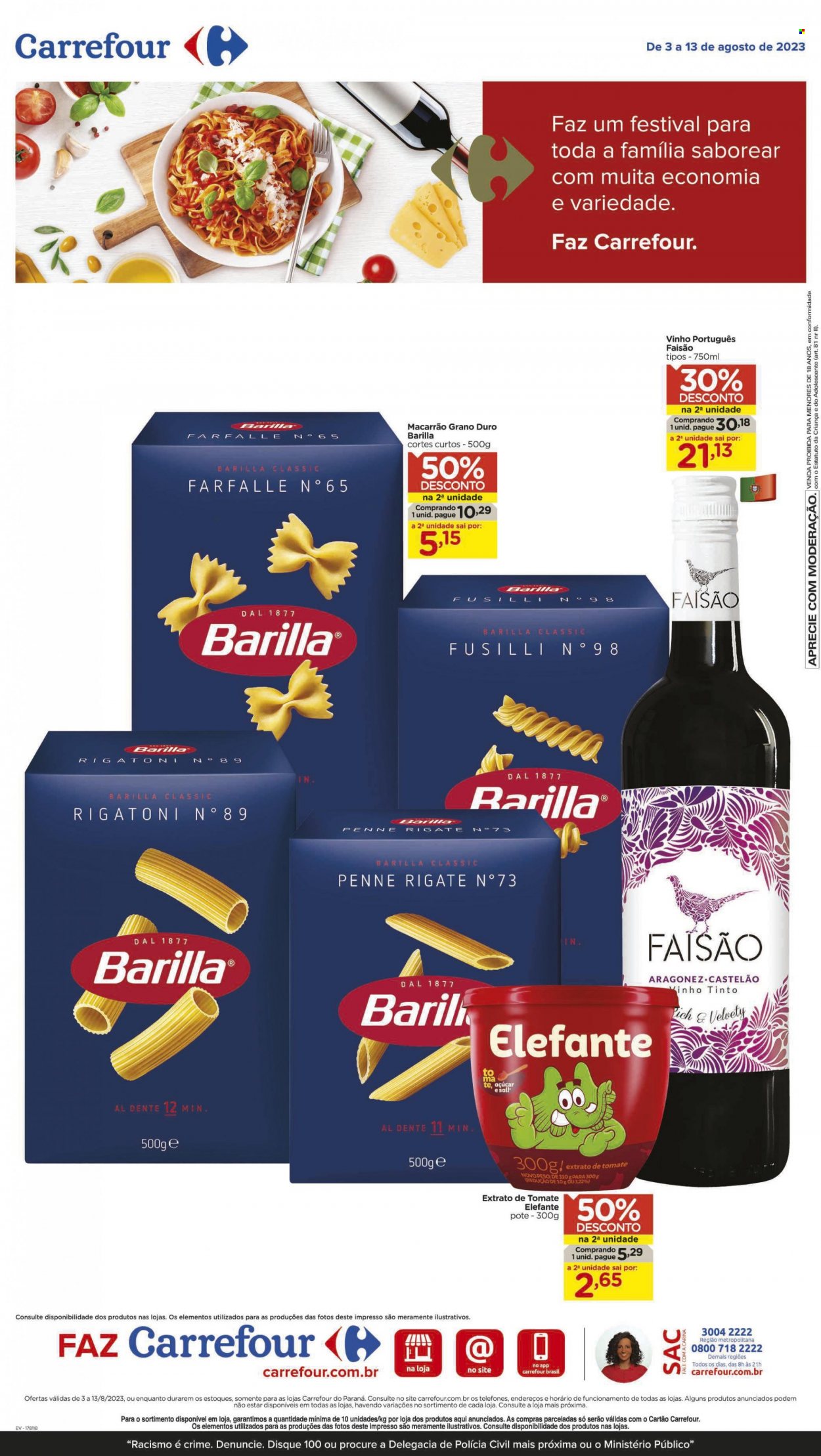 Folheto Carrefour Hiper - 03/08/2023 - 13/08/2023. Página 1