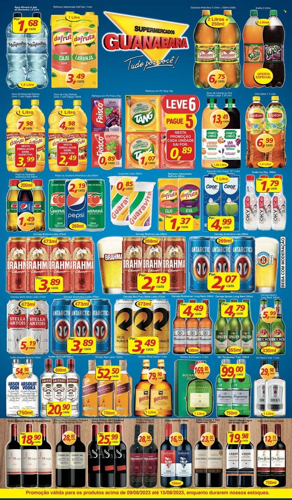 Folheto Supermercados Guanabara - 09/08/2023 - 15/08/2023. Página 8