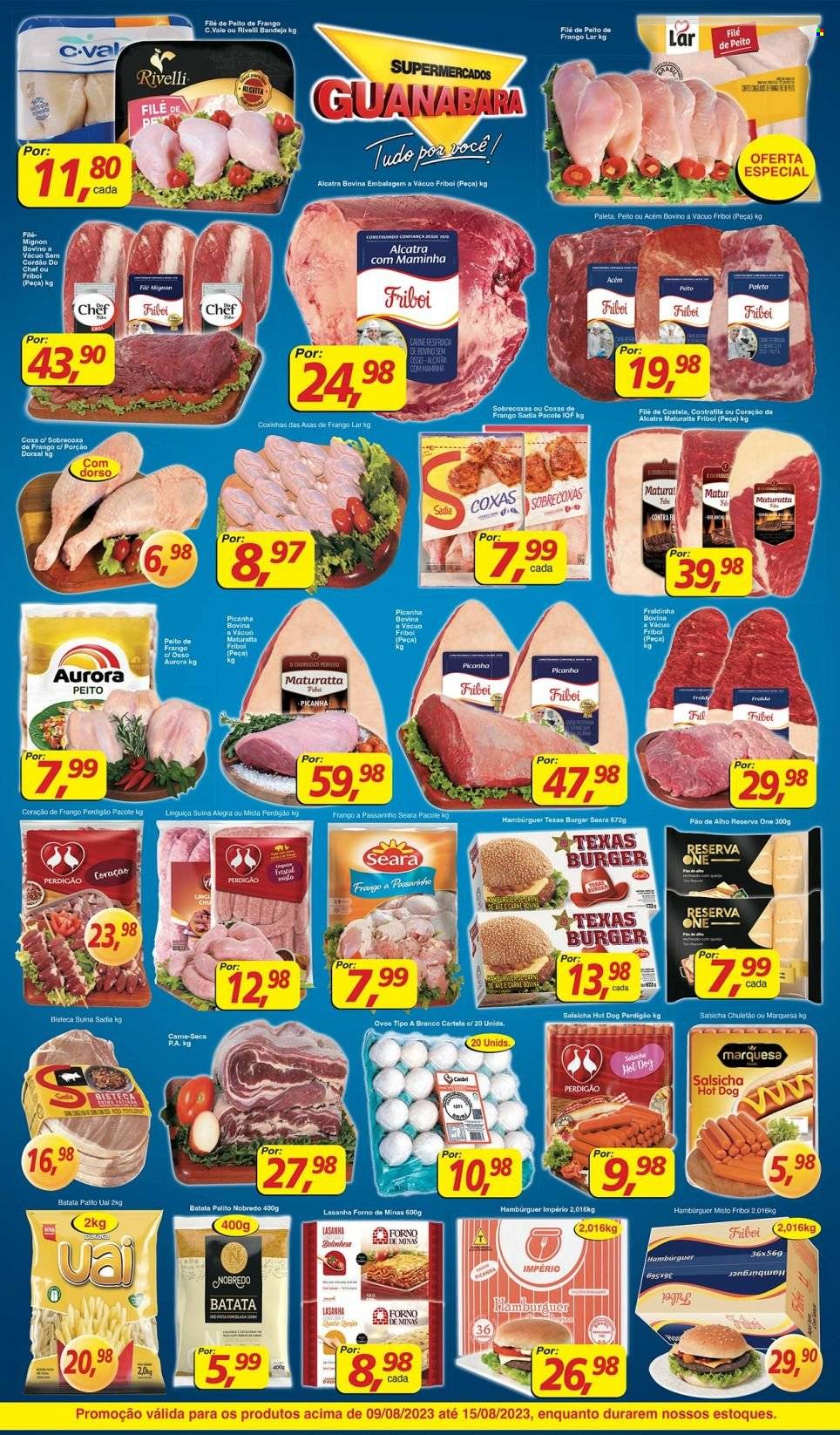 Folheto Supermercados Guanabara - 09/08/2023 - 15/08/2023. Página 9