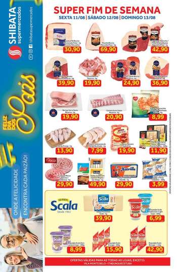 Folheto Shibata Supermercados - 11/08/2023 - 13/08/2023.