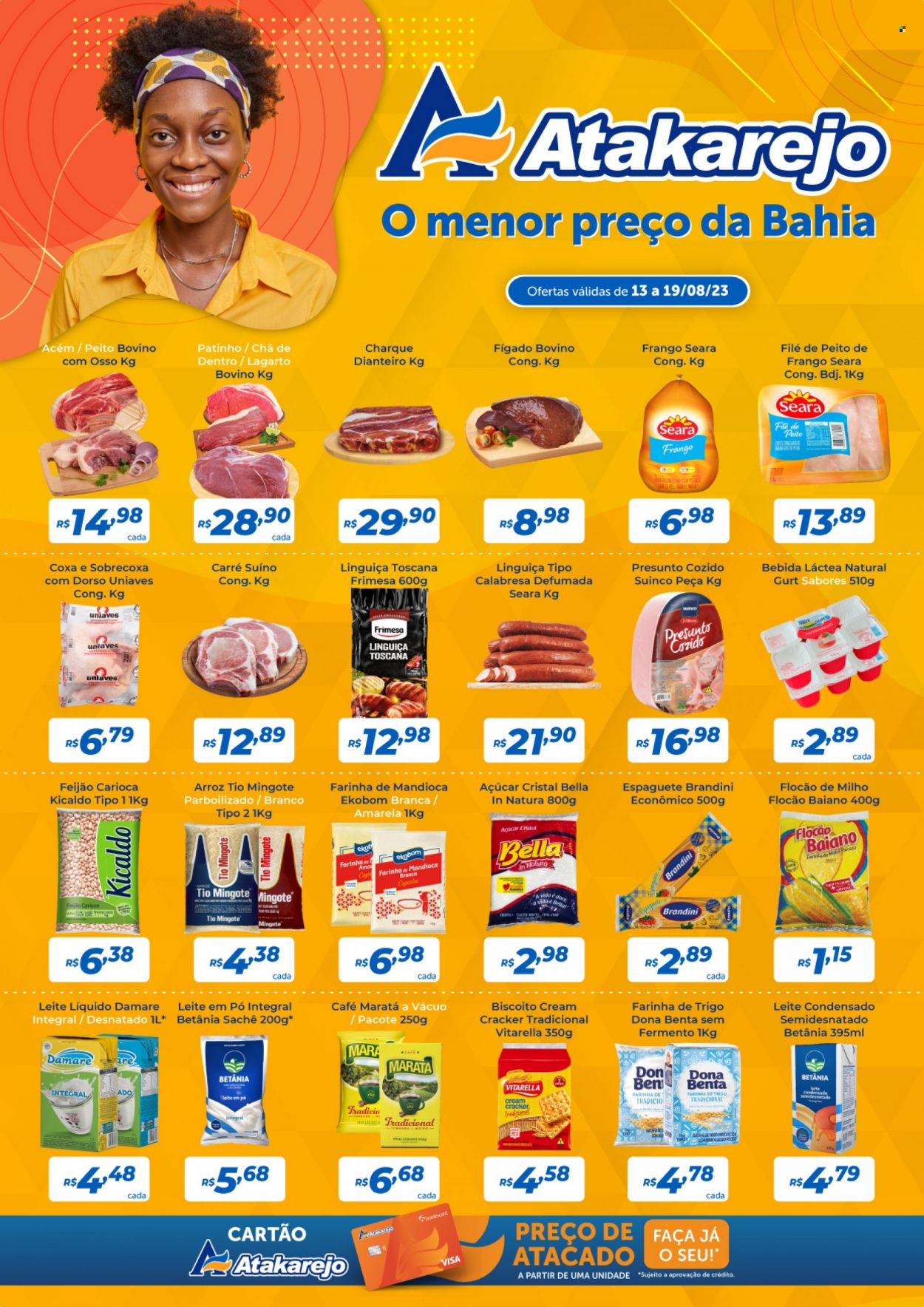 Folheto Atakadão Atakarejo - 13/08/2023 - 19/08/2023. Página 1