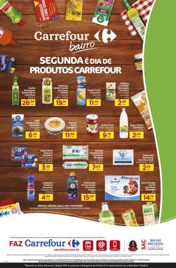 Folheto Carrefour Bairro - 14/08/2023 - 14/08/2023.