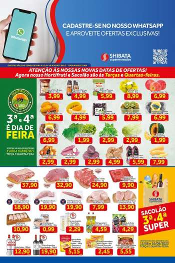 Folheto Shibata Supermercados - 15/08/2023 - 16/08/2023.