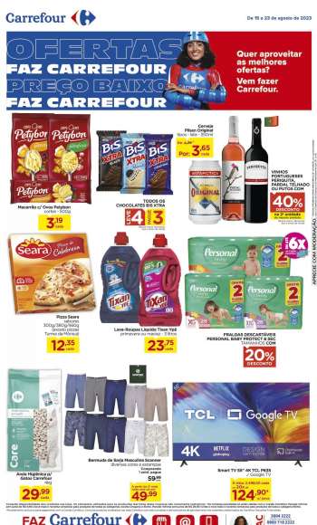 Folheto Carrefour Hiper - 15/08/2023 - 23/08/2023.