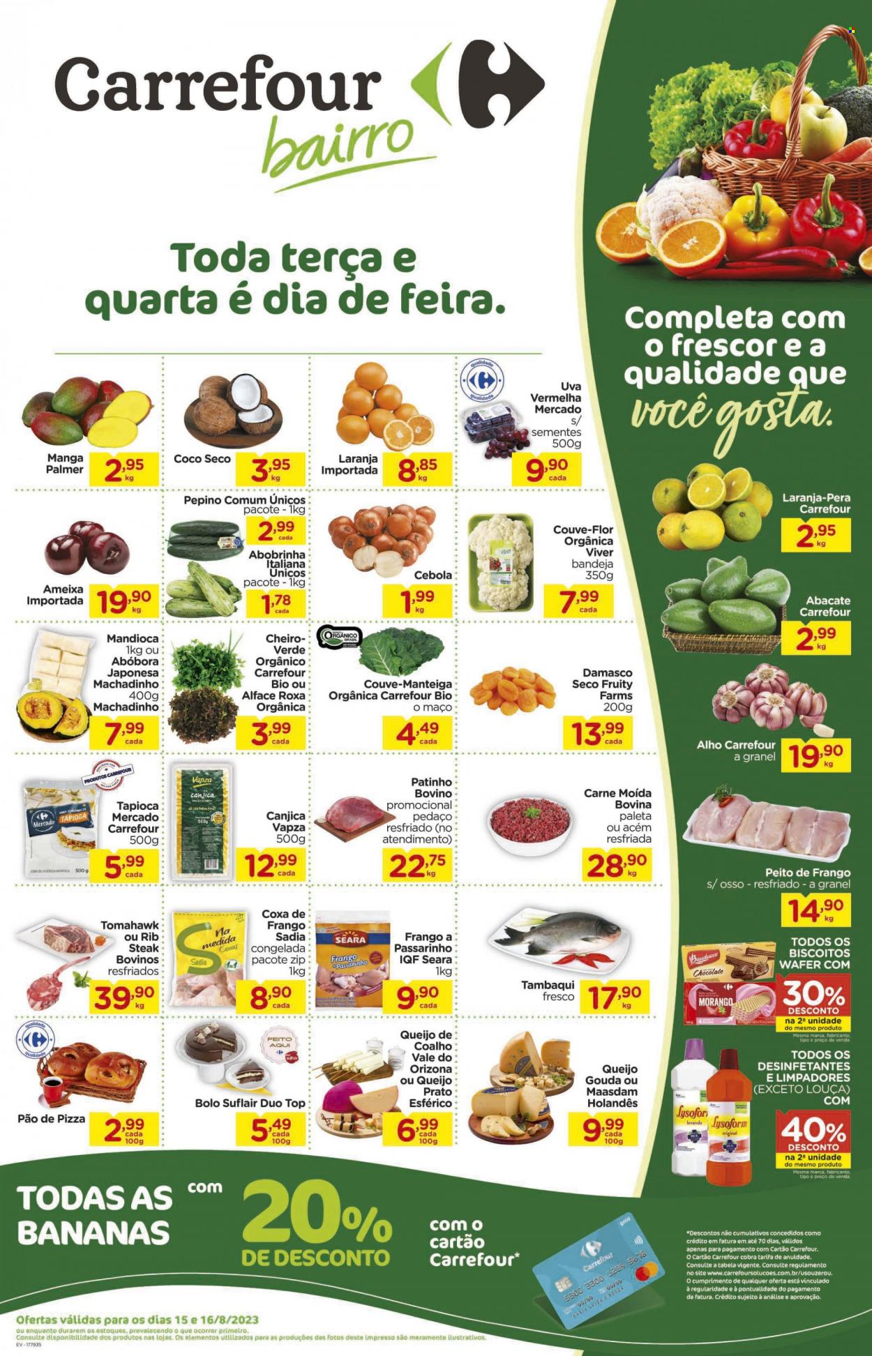 Folheto Carrefour Bairro - 15/08/2023 - 16/08/2023. Página 1