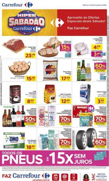 Folheto Carrefour Hiper - 19/08/2023 - 19/08/2023.
