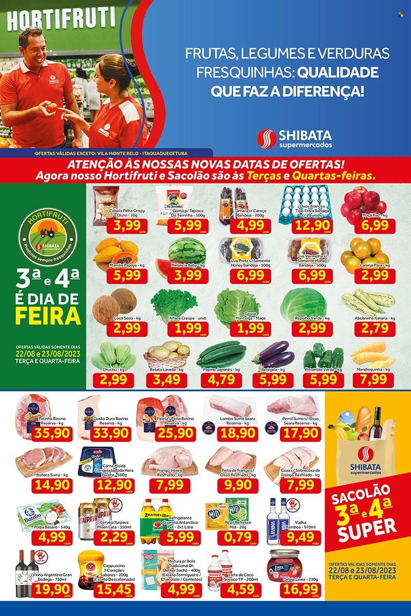 Folheto Shibata Supermercados - 22/08/2023 - 28/08/2023. Página 1