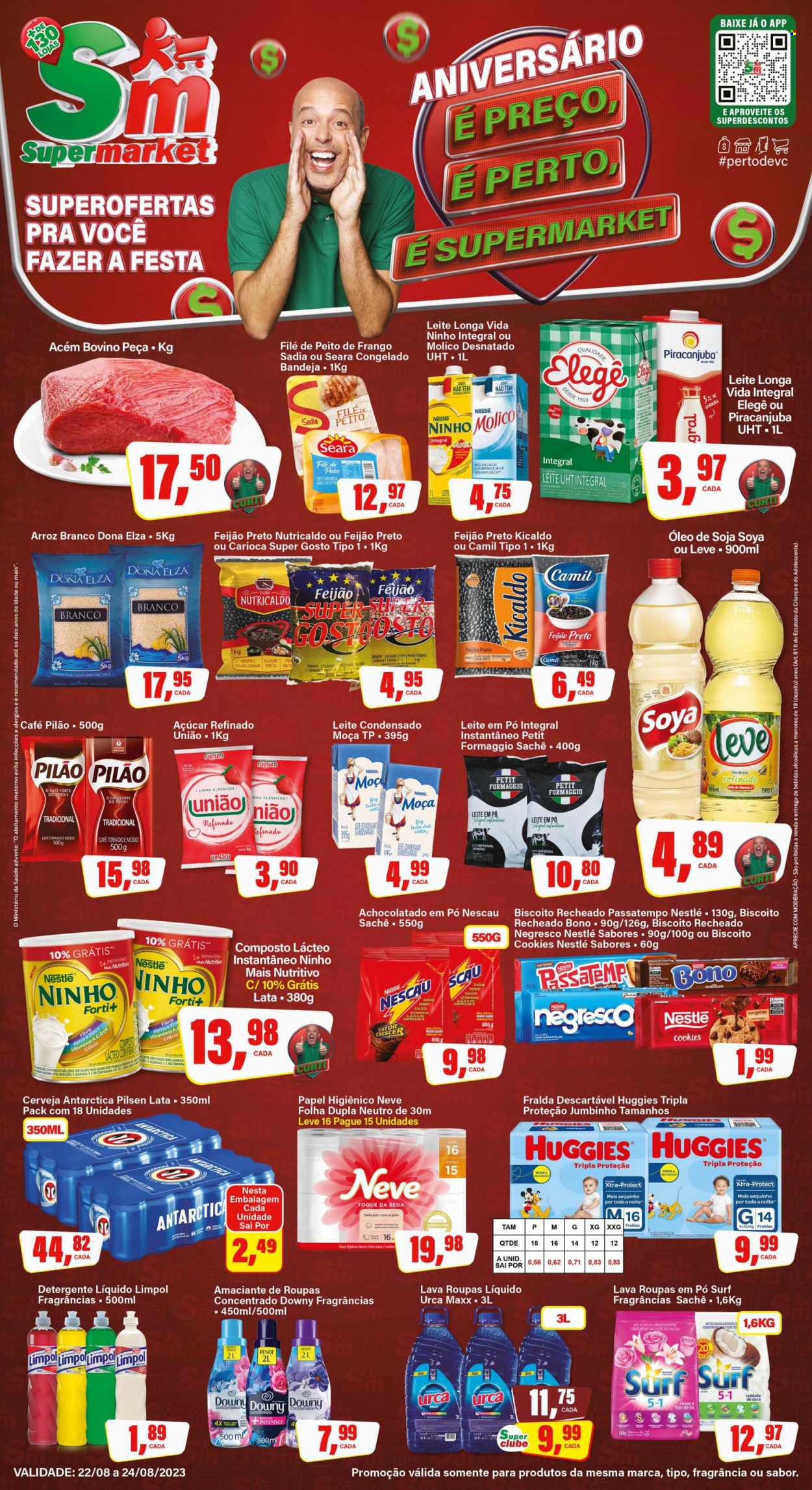 Folheto Rede Supermarket - 22/08/2023 - 24/08/2023. Página 1