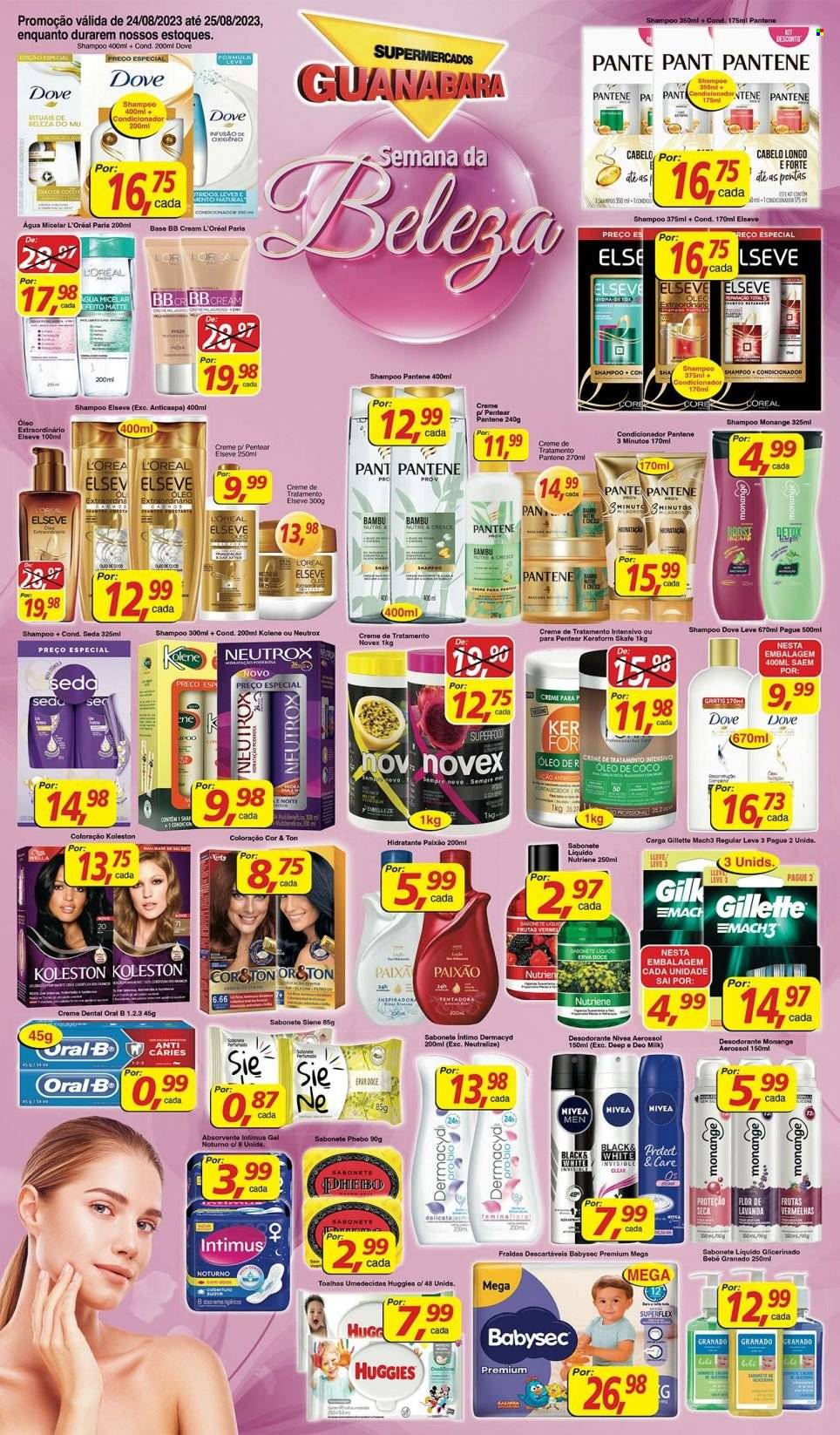 Folheto Supermercados Guanabara - 24/08/2023 - 25/08/2023. Página 1