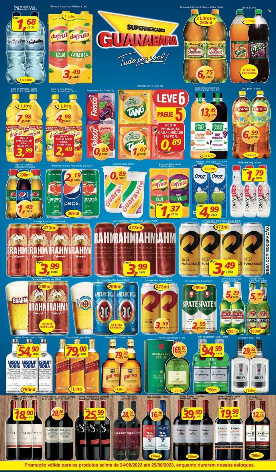 Folheto Supermercados Guanabara - 24/08/2023 - 25/08/2023. Página 8