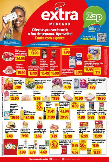 Folheto Mercado Extra - 25/08/2023 - 27/08/2023.