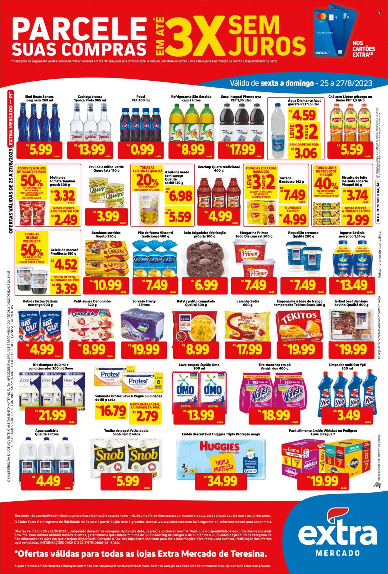 Folheto Mercado Extra - 25/08/2023 - 27/08/2023. Página 2