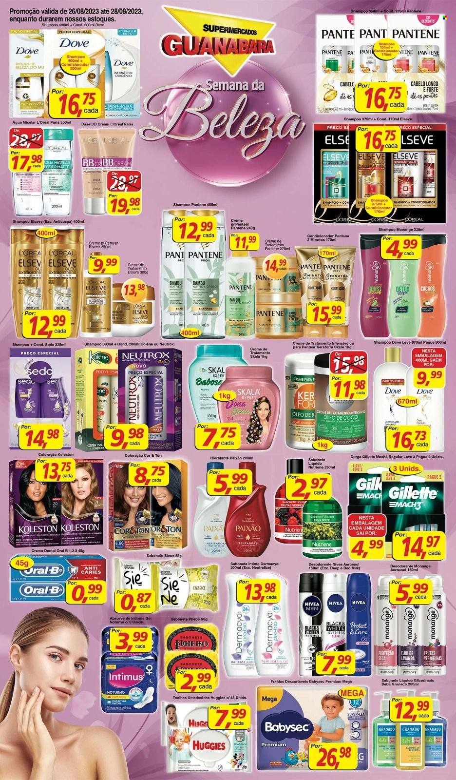Folheto Supermercados Guanabara - 26/08/2023 - 28/08/2023. Página 1