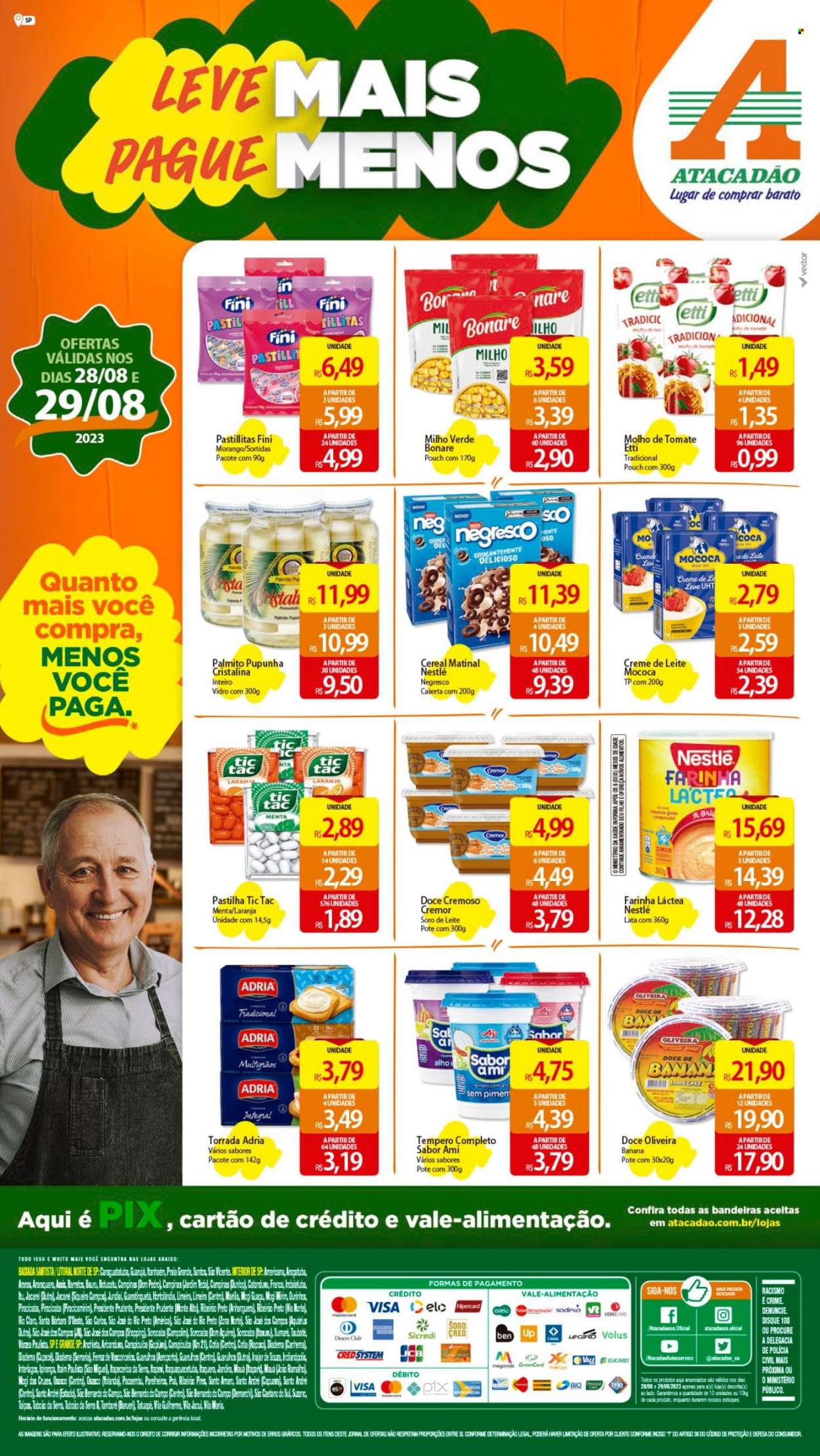 Folheto Atacadão - 28/08/2023 - 29/08/2023. Página 1