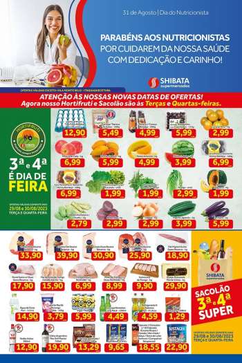 Folheto Shibata Supermercados - 29/08/2023 - 04/09/2023.