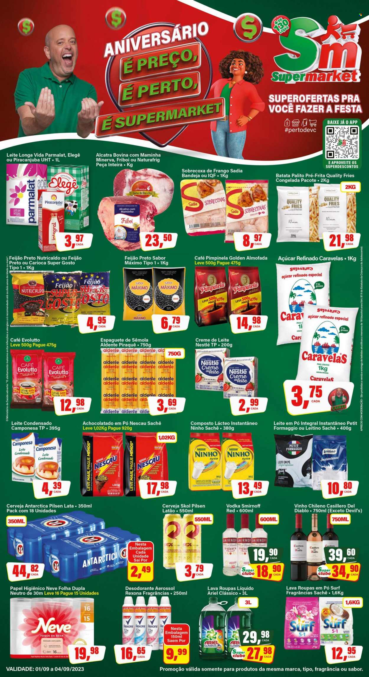 Folheto Rede Supermarket - 01/09/2023 - 04/09/2023. Página 1