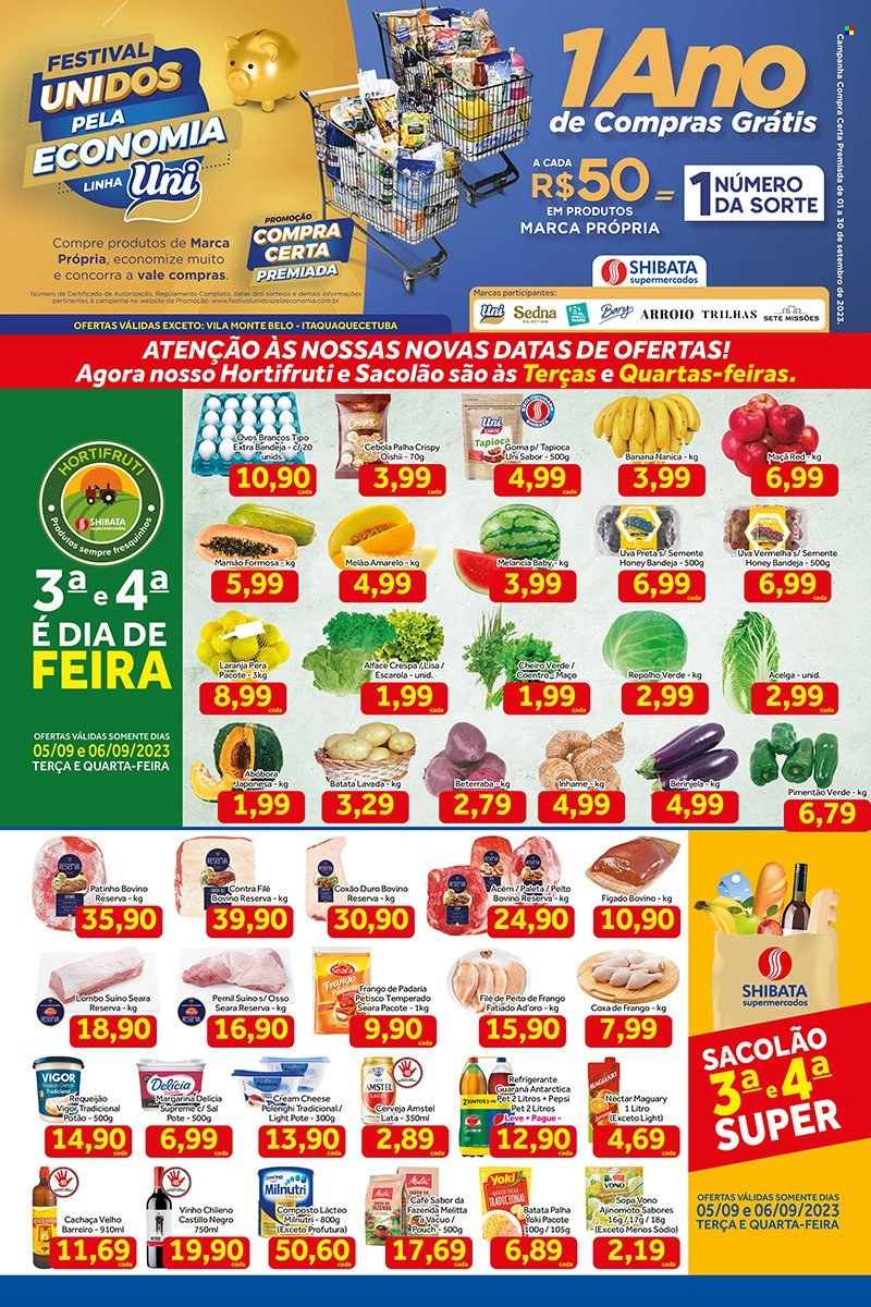 Folheto Shibata Supermercados - 05/09/2023 - 11/09/2023. Página 1