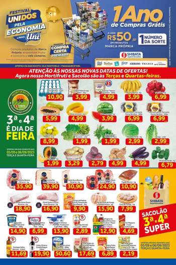 Folheto Shibata Supermercados - 05/09/2023 - 11/09/2023.