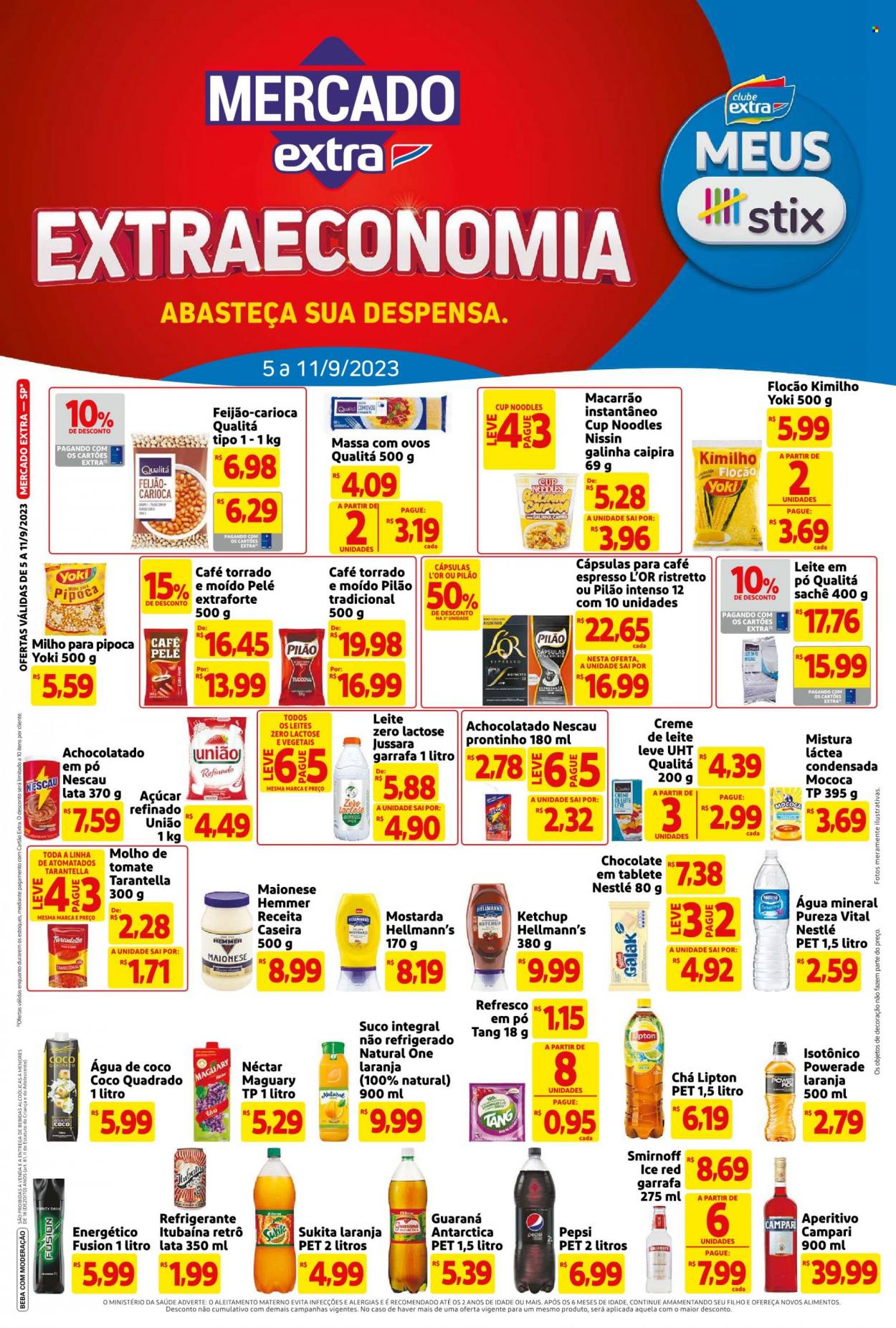 Folheto Mercado Extra - 05/09/2023 - 11/09/2023. Página 1