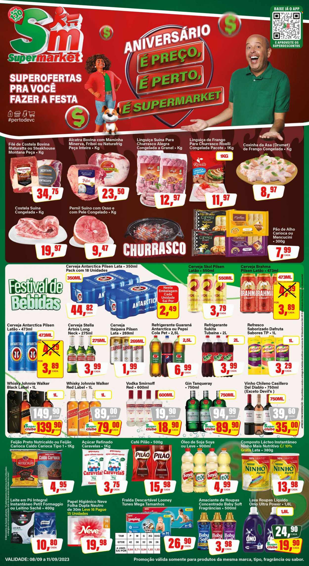 Folheto Rede Supermarket - 08/09/2023 - 11/09/2023. Página 1