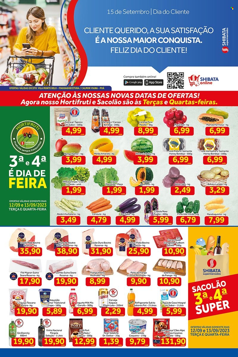 Folheto Shibata Supermercados - 12/09/2023 - 18/09/2023. Página 1
