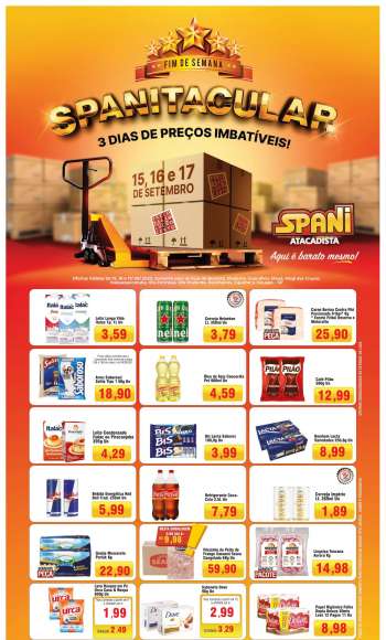 Folheto Spani Atacadista - 15/09/2023 - 17/09/2023.