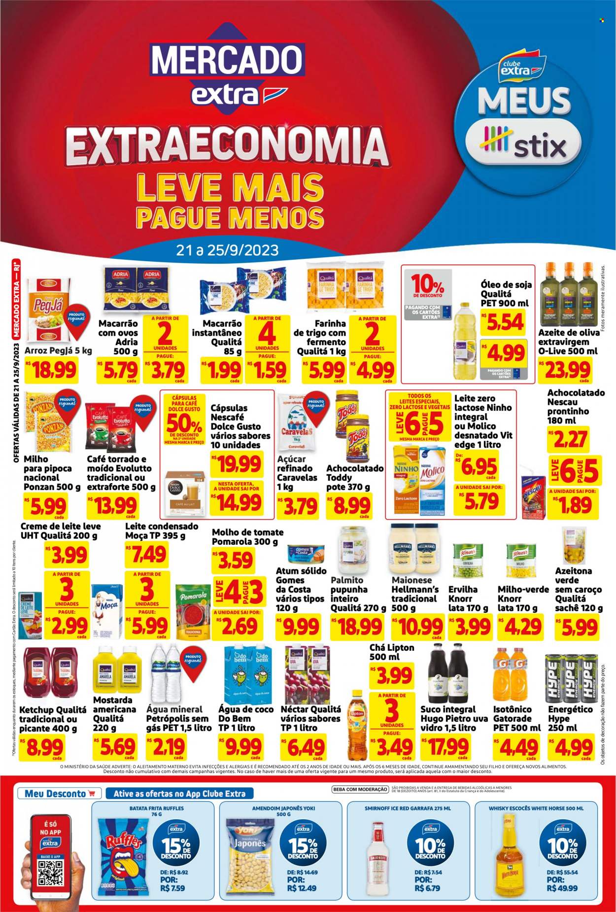 Folheto Mercado Extra - 21/09/2023 - 25/09/2023. Página 1