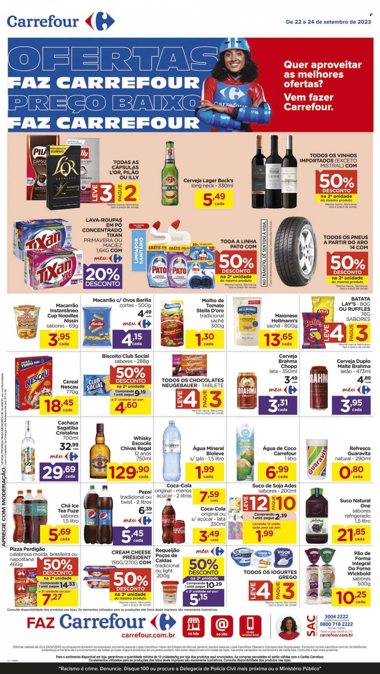 Folheto Carrefour Hiper - 22/09/2023 - 24/09/2023. Página 1