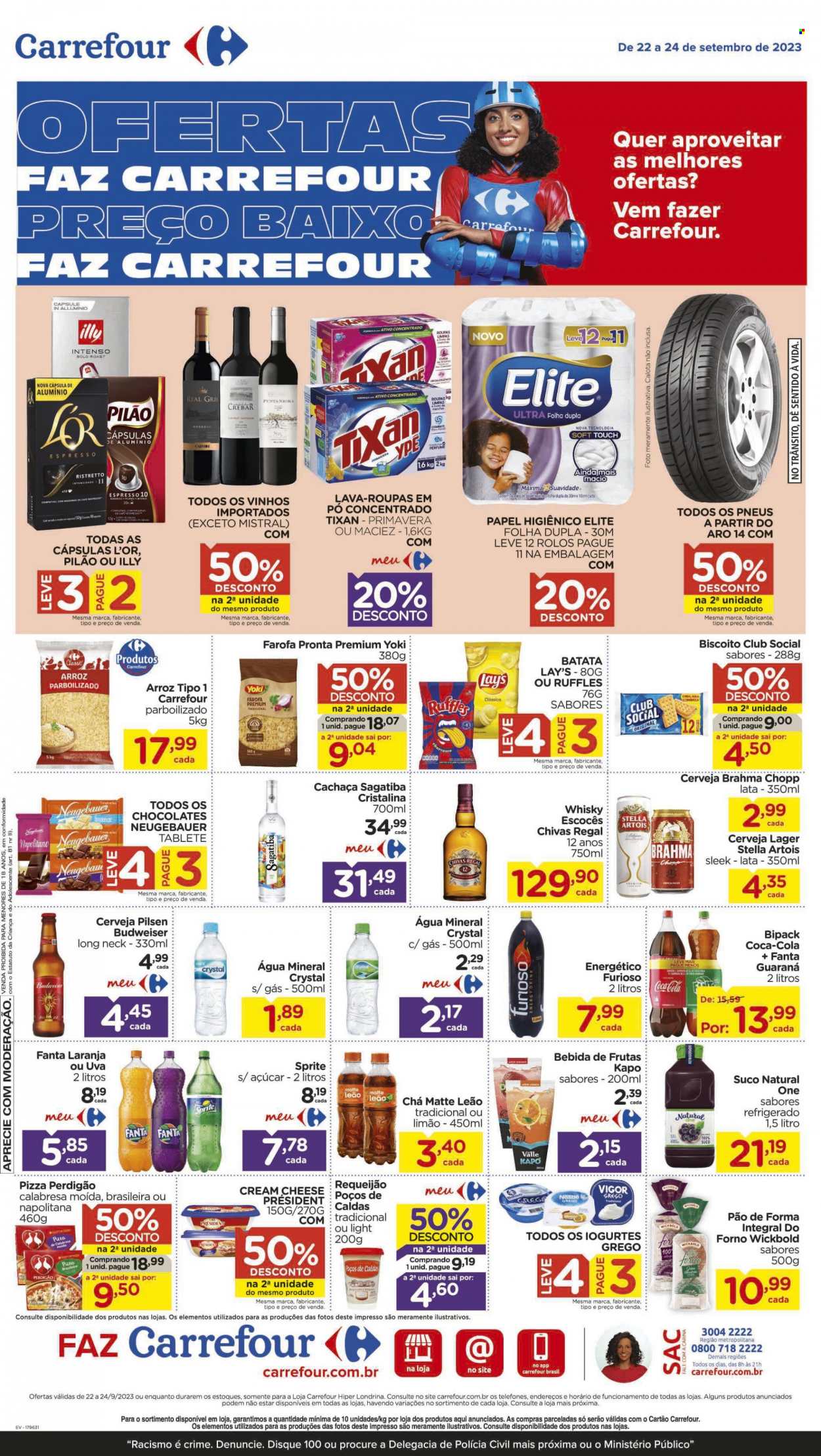 Folheto Carrefour Hiper - 22/09/2023 - 24/09/2023. Página 1