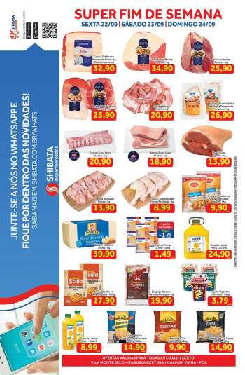Folheto Shibata Supermercados - 22/09/2023 - 24/09/2023.