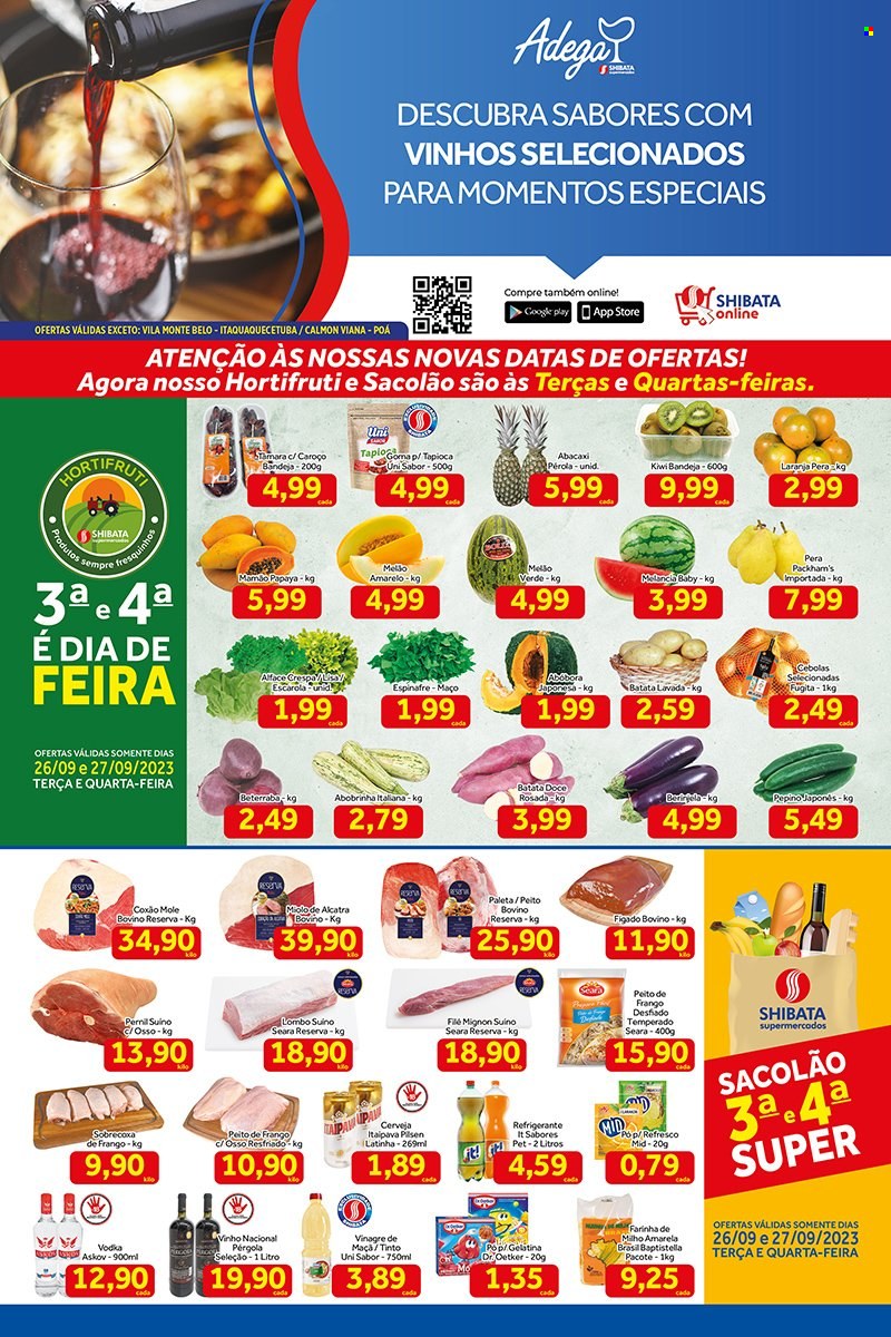 Folheto Shibata Supermercados - 26/09/2023 - 02/10/2023. Página 1
