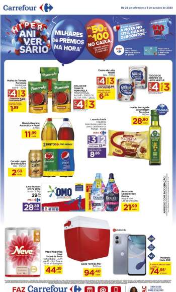 Folheto Carrefour Hiper - 28/09/2023 - 05/10/2023.