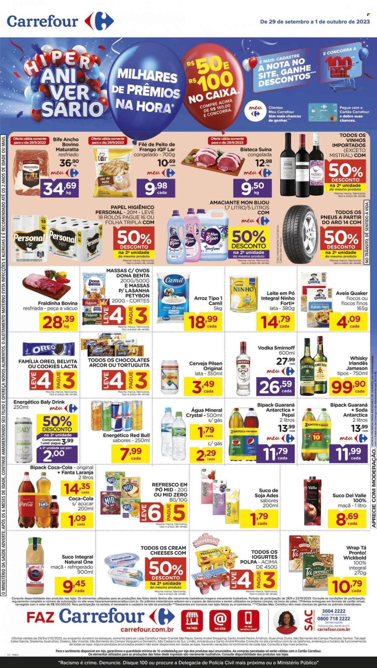 Folheto Carrefour Hiper - 29/09/2023 - 01/10/2023. Página 1
