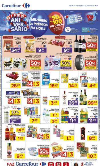 Folheto Carrefour Hiper - 29/09/2023 - 01/10/2023.
