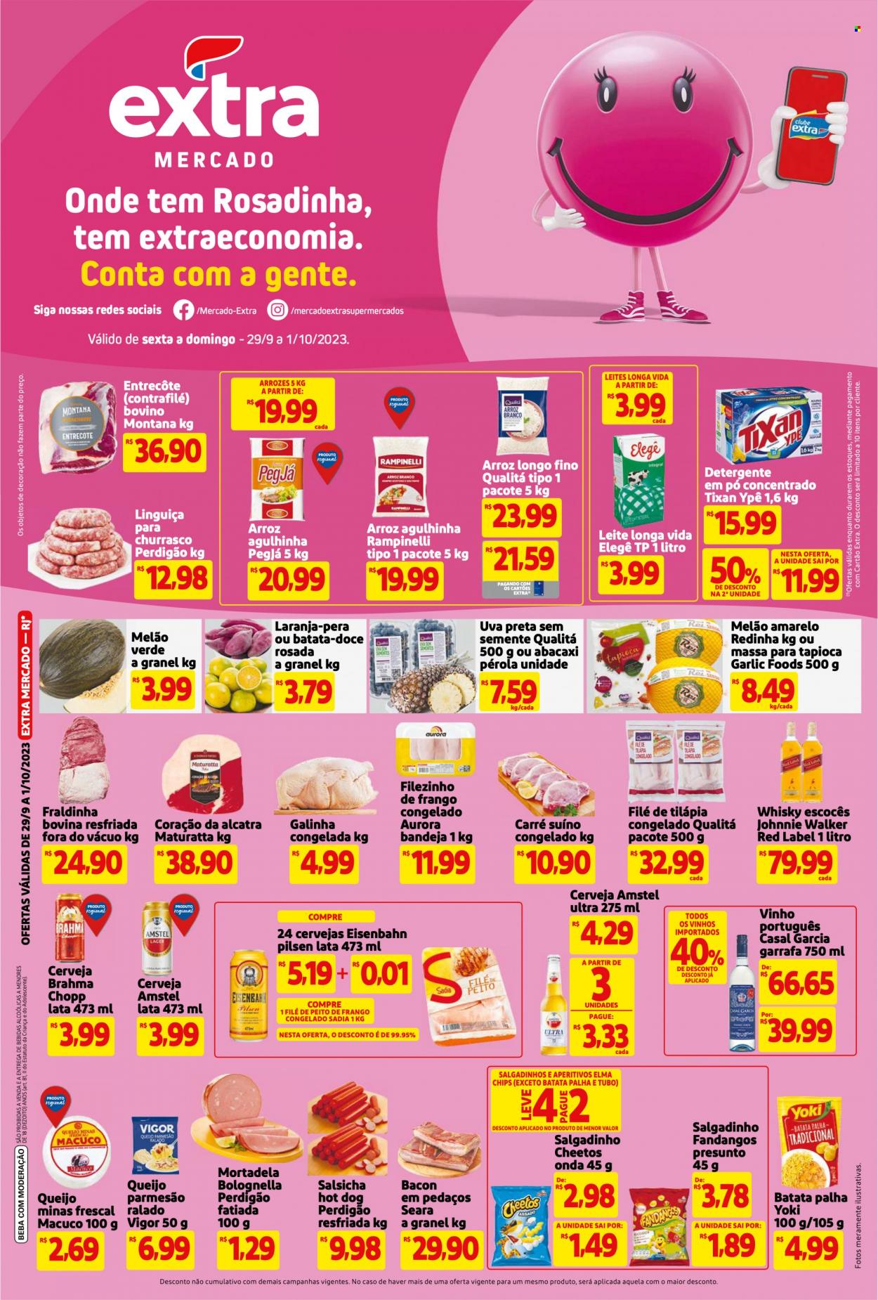 Folheto Mercado Extra - 29/09/2023 - 01/10/2023. Página 1