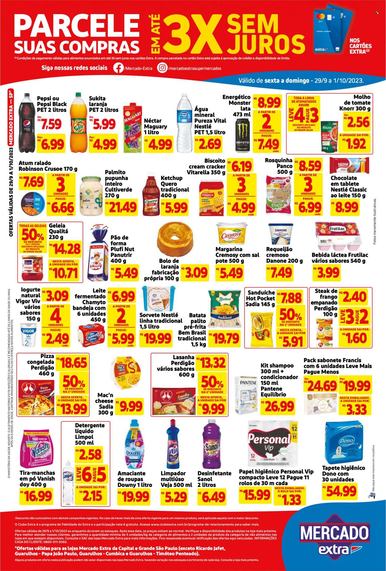 Folheto Mercado Extra - 29/09/2023 - 01/10/2023. Página 2